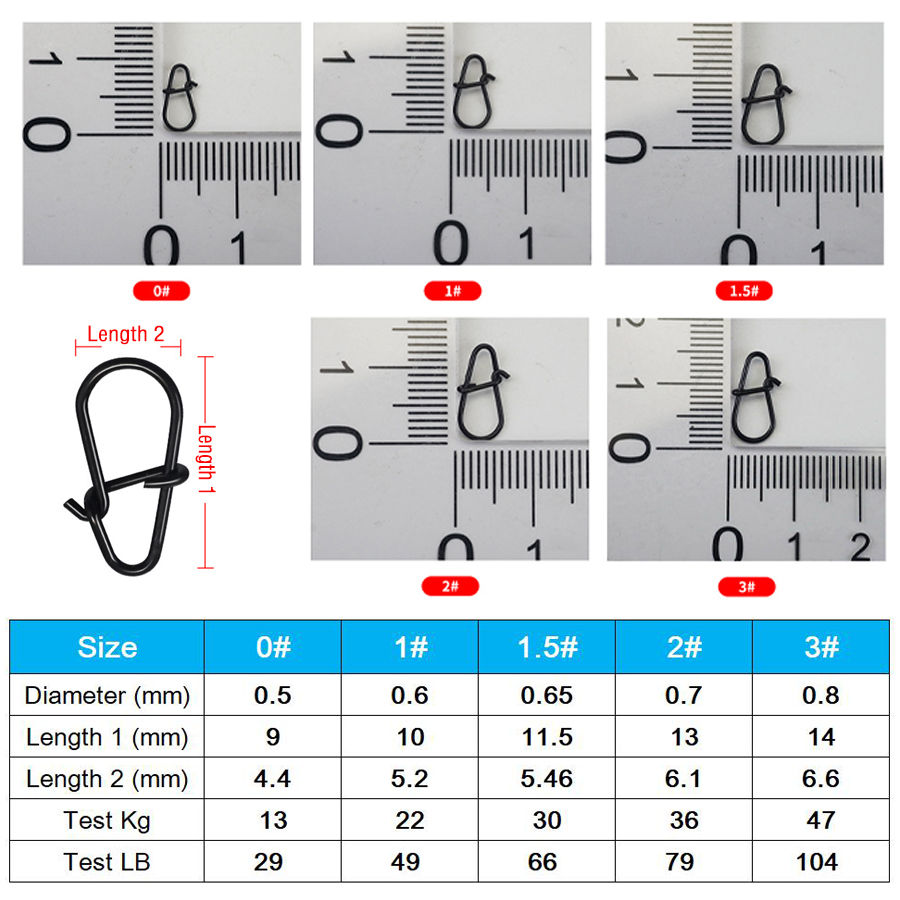 50Pcs Crankbait Snaps Stainles - Fishing Line Cutter review and price